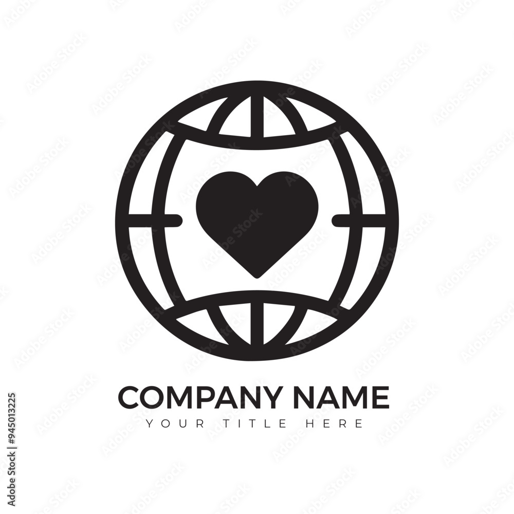 World Heart Global Vector Logo World Heart Global Vector Logo