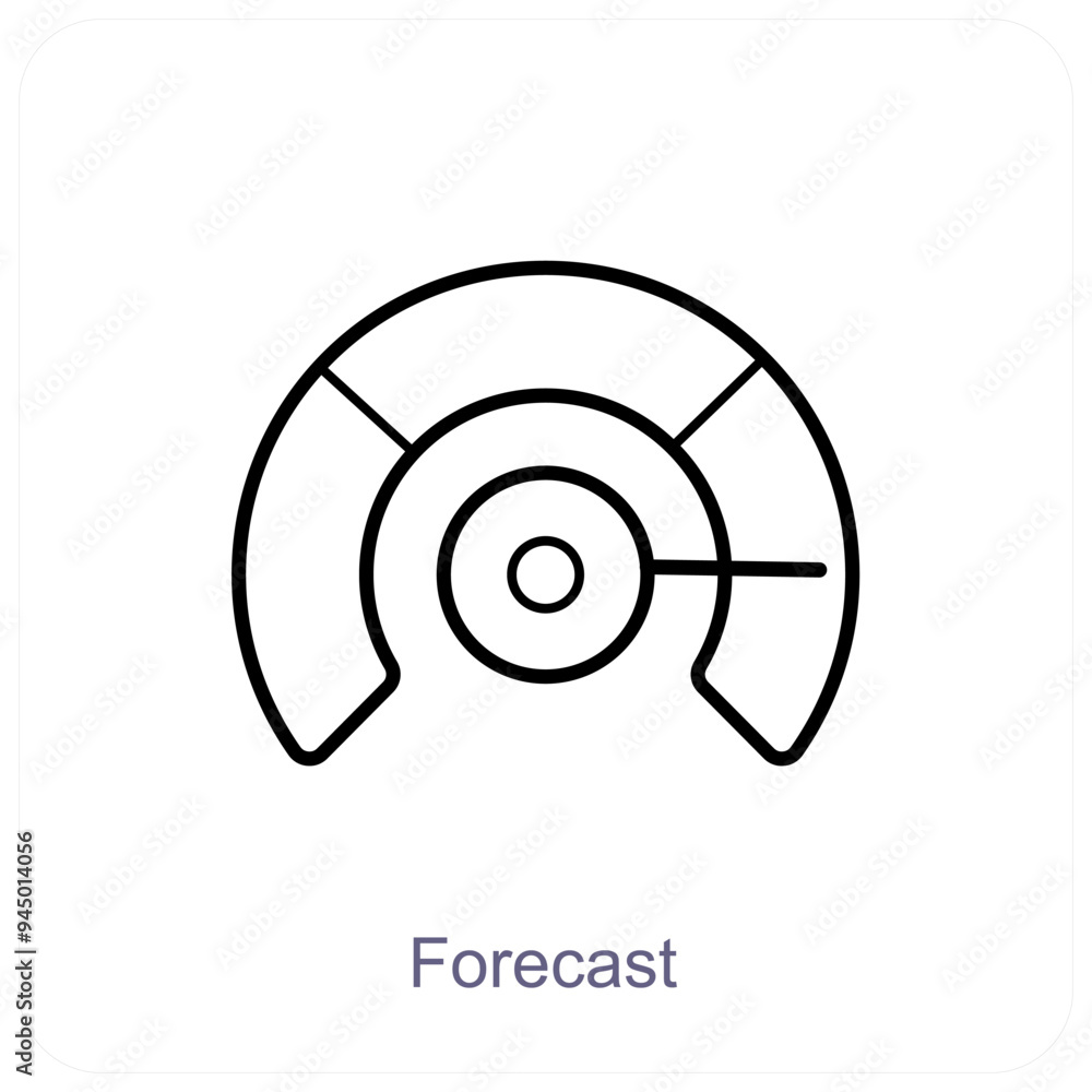 Forecast and weather icon concept