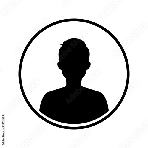 User vector icons, Avatar Icon in a Circle