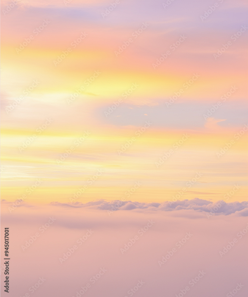Fantasy sky with sugar cotton pink pastel clouds in a dreamy background Fantasy sky with sugar cotton pink pastel clouds in a dreamy background