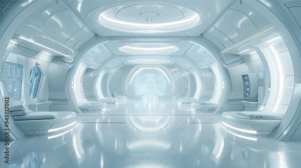 Fantastic White room or scientific laboratory. Science elements and innovation background Fantastic White room or scientific laboratory. Science elements and innovation background