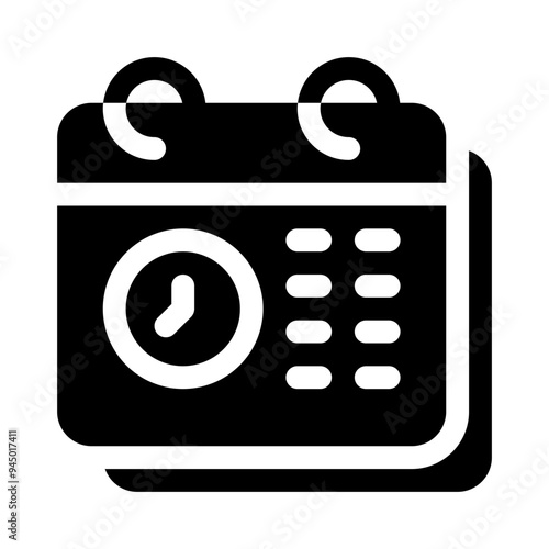 schedule glyph icon