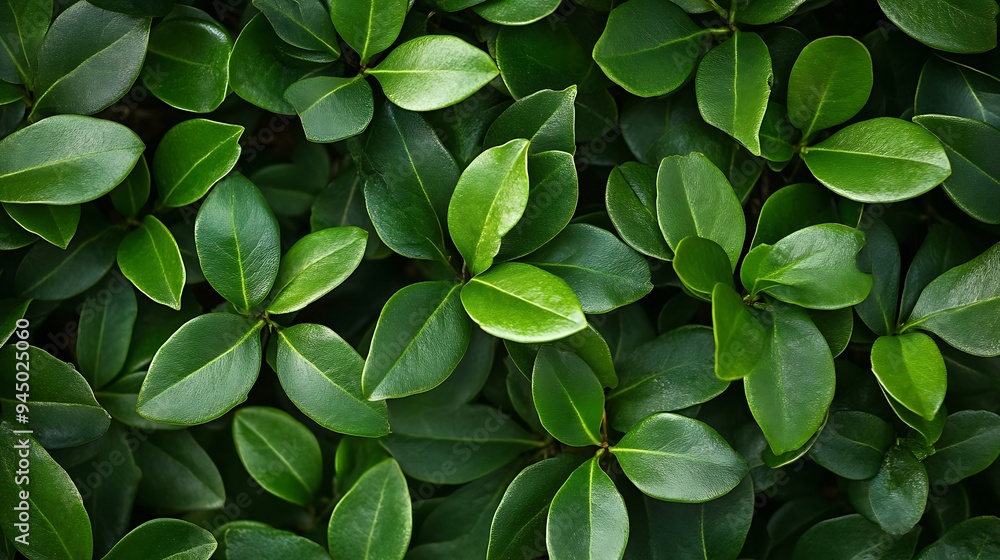 Vibrant Green Leaves Closeup Vibrant Green Leaves Closeup