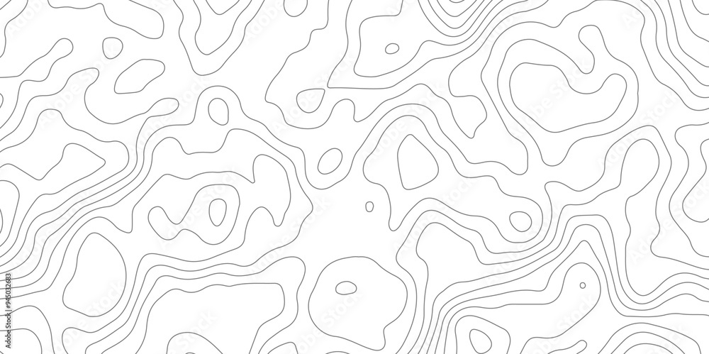 Abstract wavy topographic map. Abstract wavy and curved lines background. Abstract geometric topographic contour map background Abstract wavy topographic map. Abstract wavy and curved lines background. Abstract geometric topographic contour map background