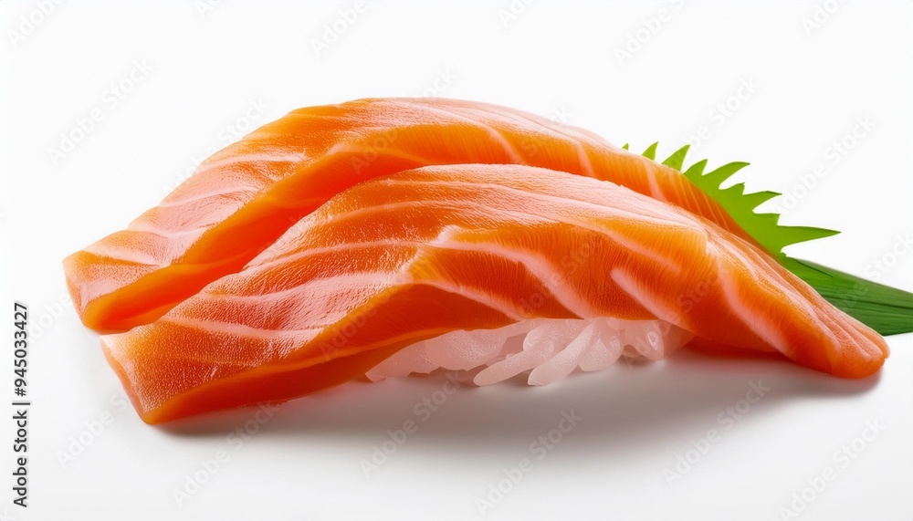 Realistic yummy sashimi with white background, clean, simple, isolated Realistic yummy sashimi with white background, clean, simple, isolated
