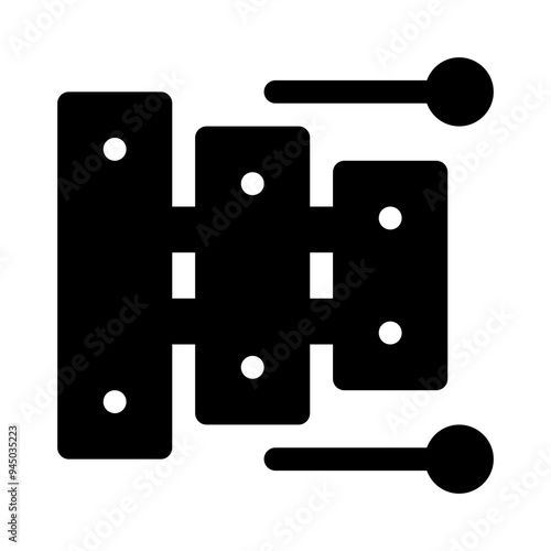 percussion xylophone glyph icon
