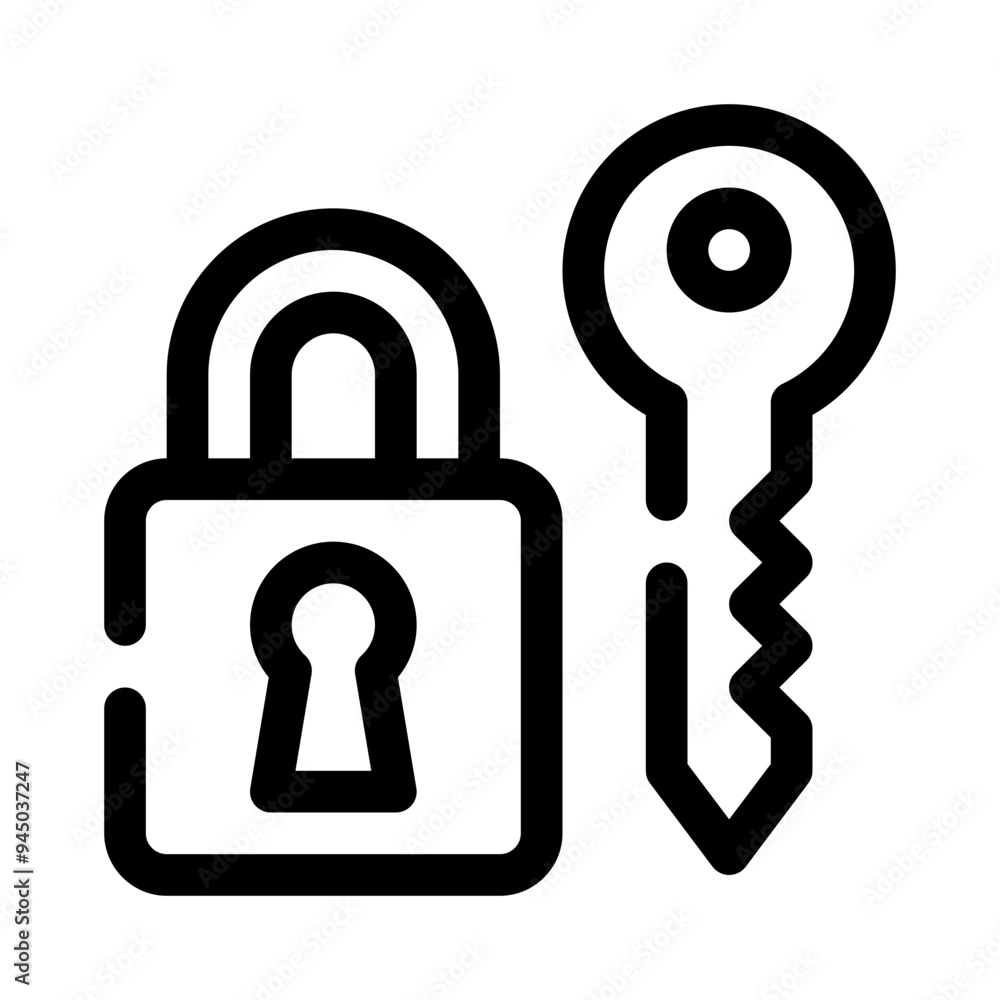 lock line icon lock line icon