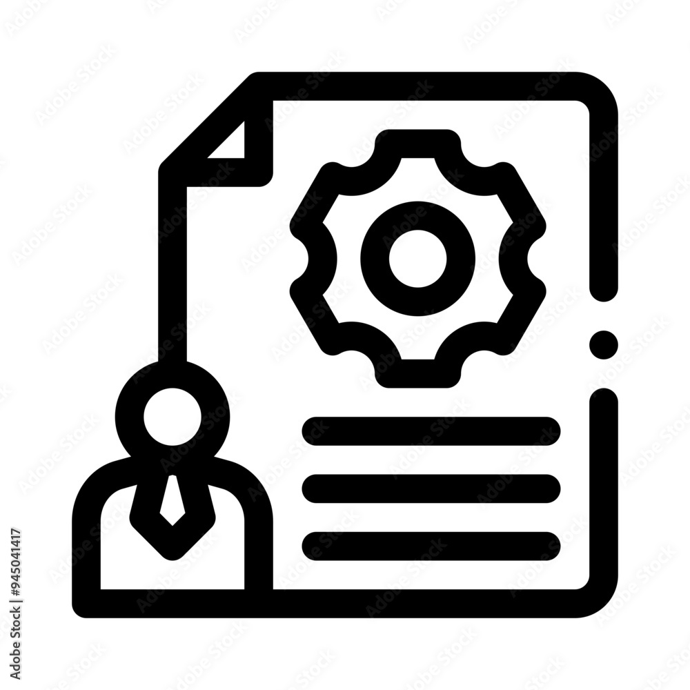 interview preparation line icon interview preparation line icon