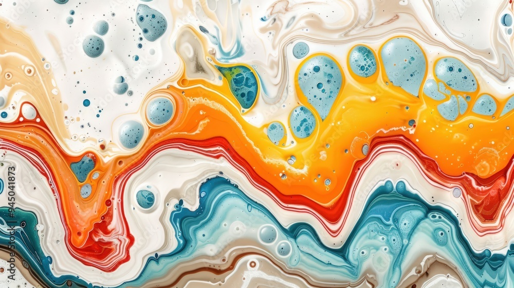 Abstract Swirling Acrylic Painting Abstract Swirling Acrylic Painting