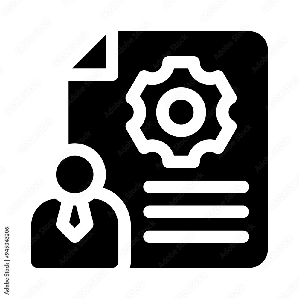 interview preparation glyph icon interview preparation glyph icon
