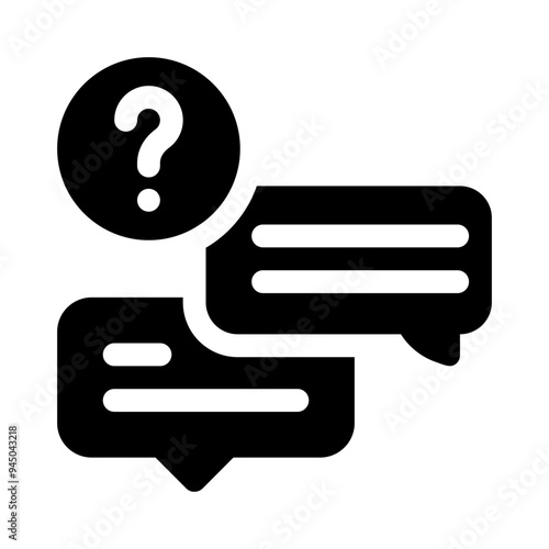 interview questions glyph icon