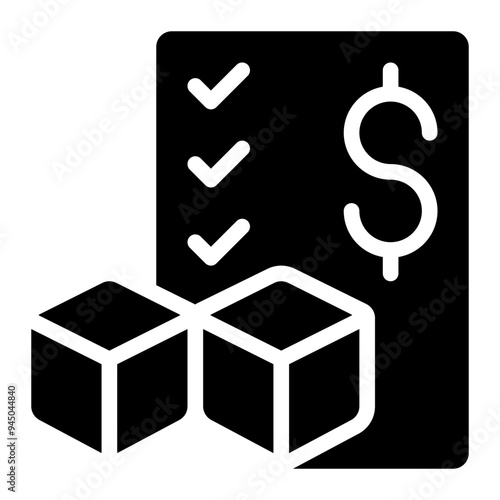 economic quantity, economic order, quantity, eoq, order quantity solid or glyph icon