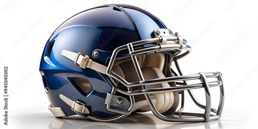 Fototapeta premium Football helmet isolated on white background