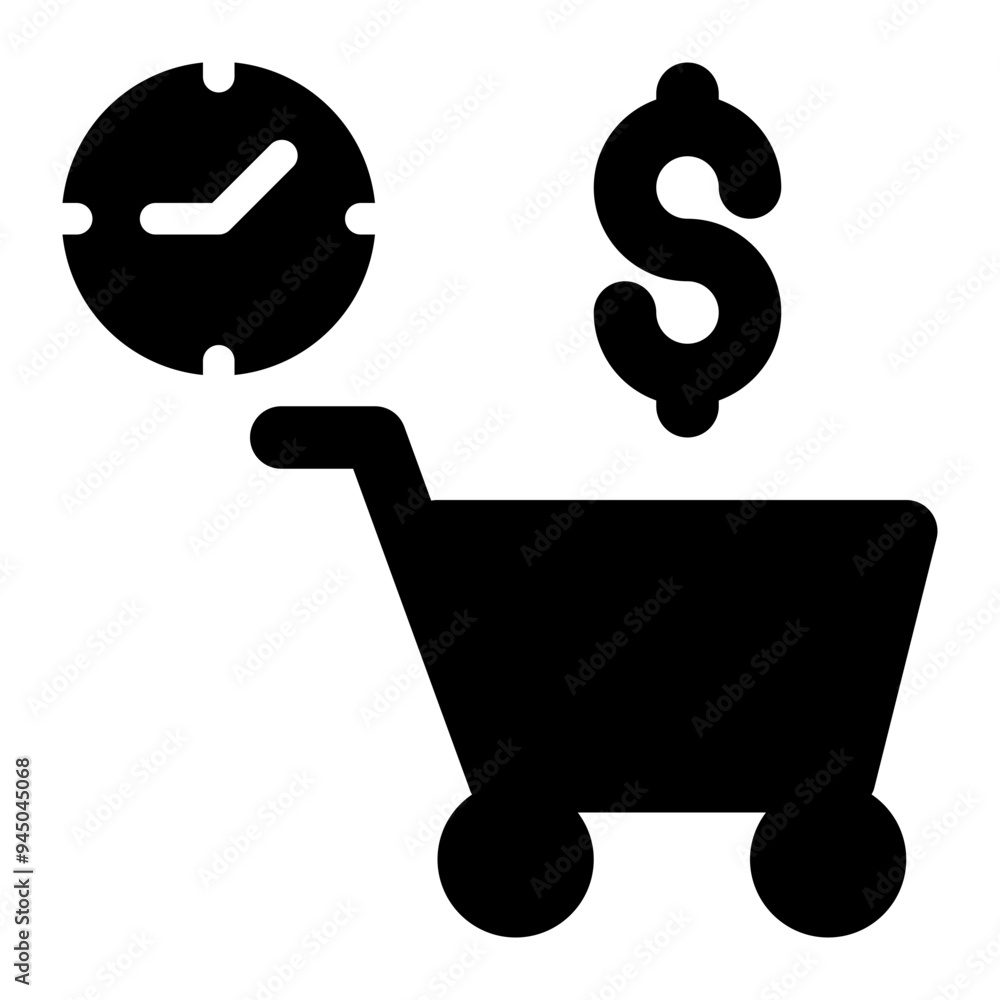 lead time, purchasing, procurement, buying, purchase solid or glyph icon lead time, purchasing, procurement, buying, purchase solid or glyph icon