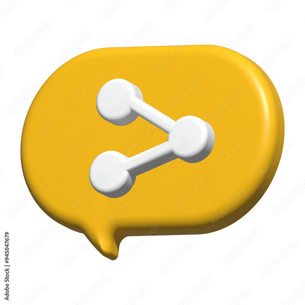 3D Sosmed Element share icon 3D Sosmed Element share icon