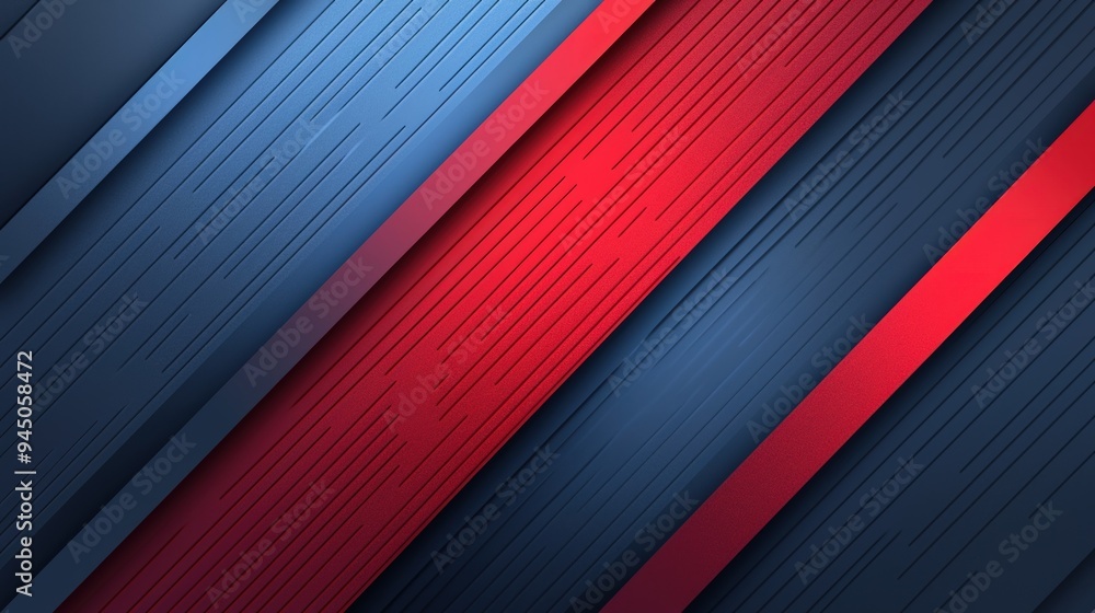 Abstract Geometric Pattern with Diagonal Lines in Red, Blue and Black Abstract Geometric Pattern with Diagonal Lines in Red, Blue and Black