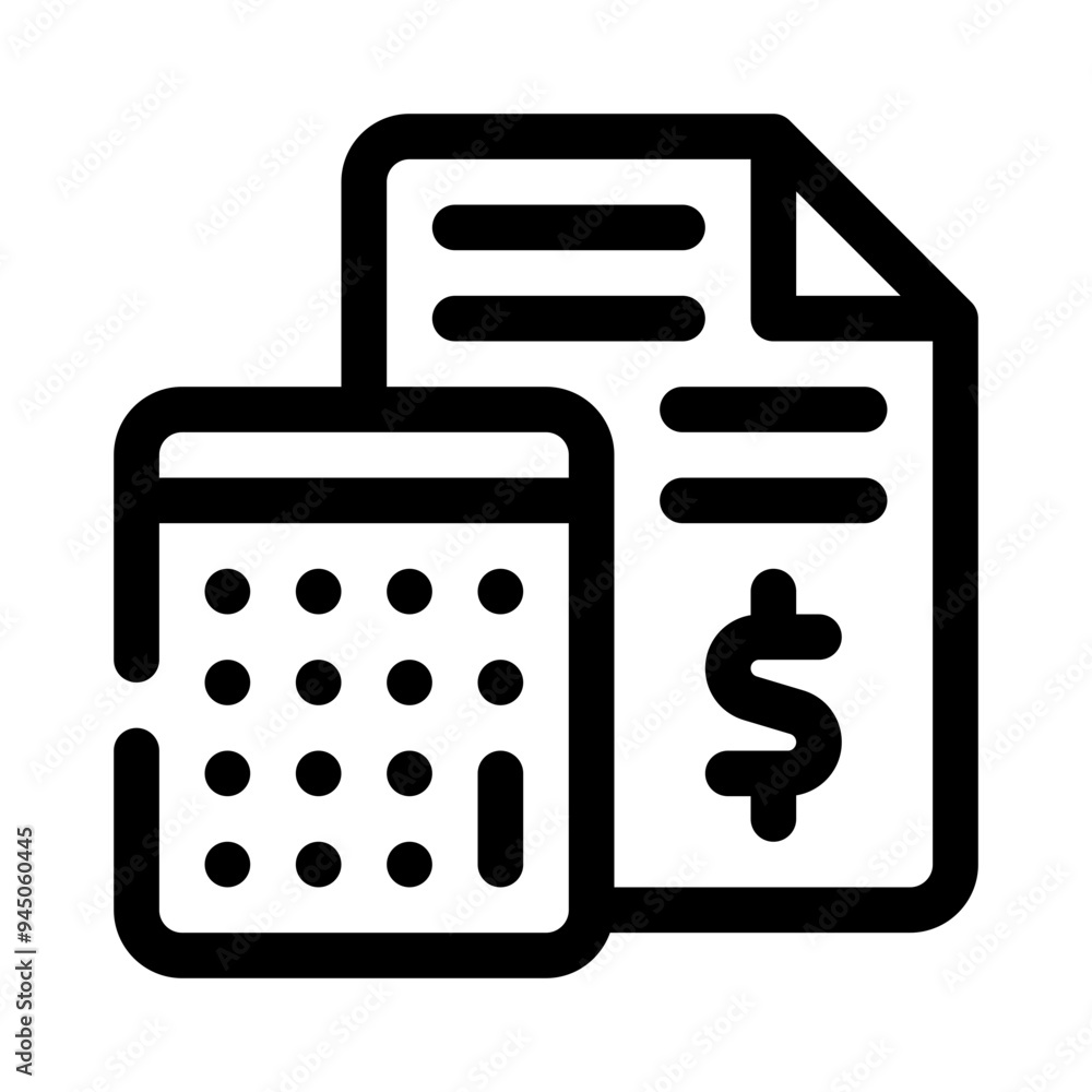 calculator line icon calculator line icon