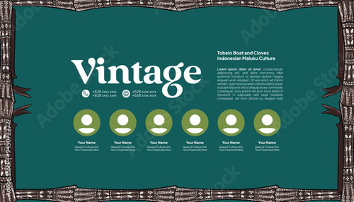 Layout idea with Indonesian Maluku culture