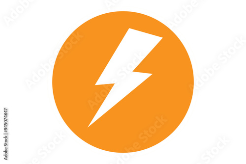 thunder bolt flash icon, flash lightning bolt icon - Electric power icon symbol - Power energy icon sign in filled, thin, line, outline and stroke style for apps and website