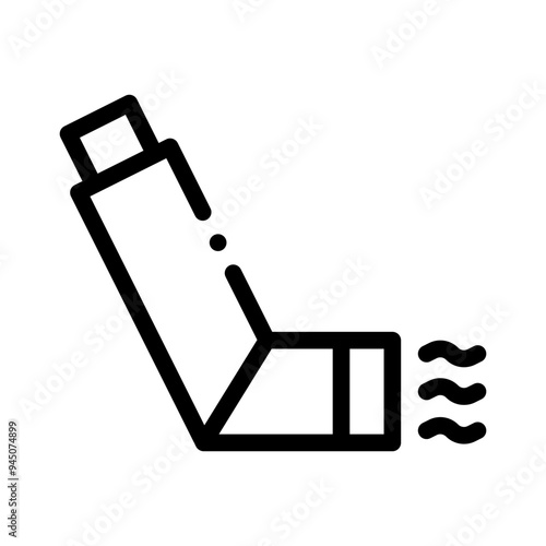 inhaler line icon
