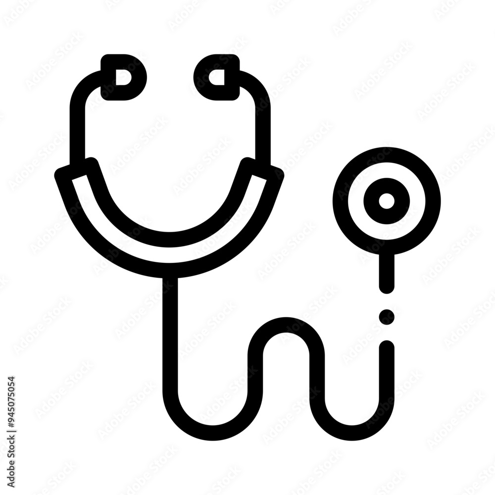stethoscope line icon stethoscope line icon