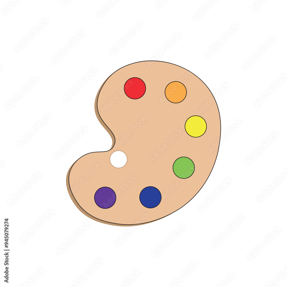 Fototapeta premium Art Equipment Illustration