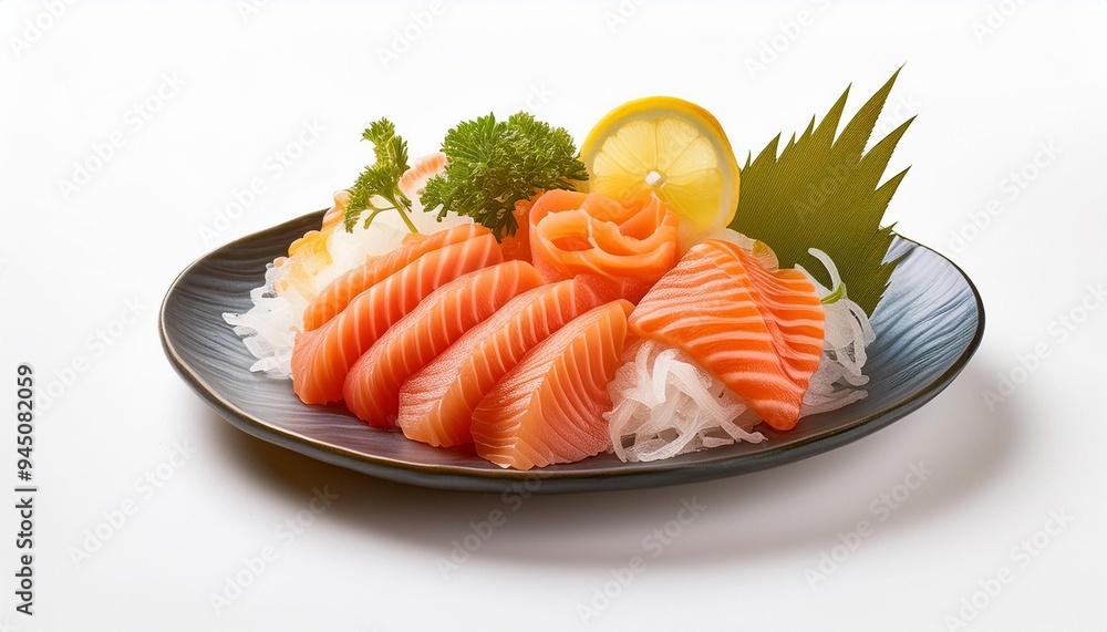Sashimi with white background, clean, simple, isolated Sashimi with white background, clean, simple, isolated