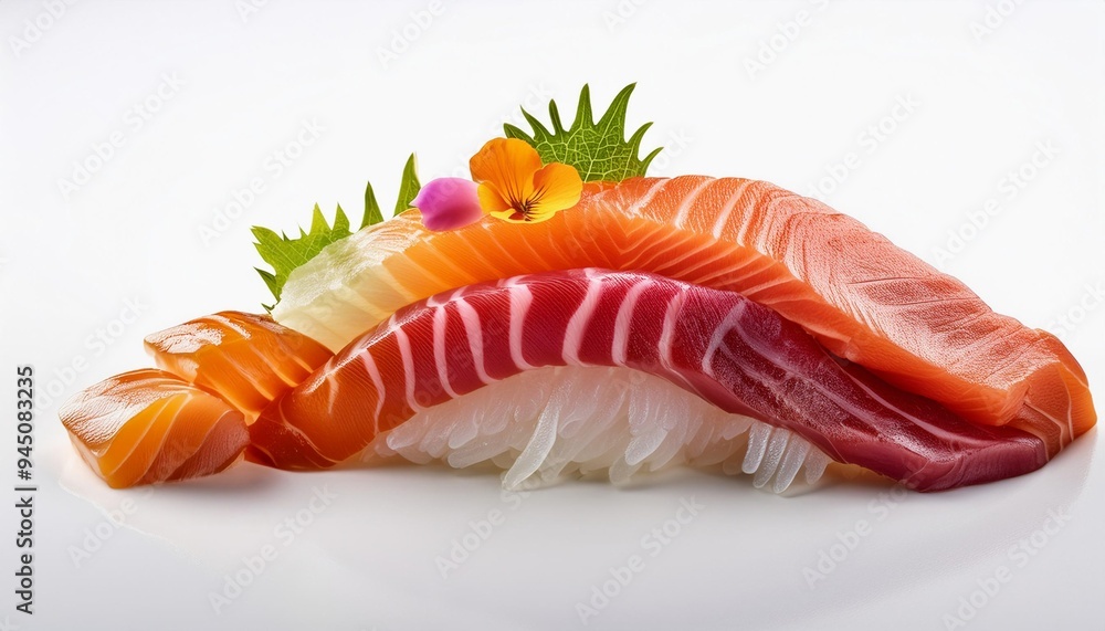 Sashimi with white background, clean, simple, isolated Sashimi with white background, clean, simple, isolated