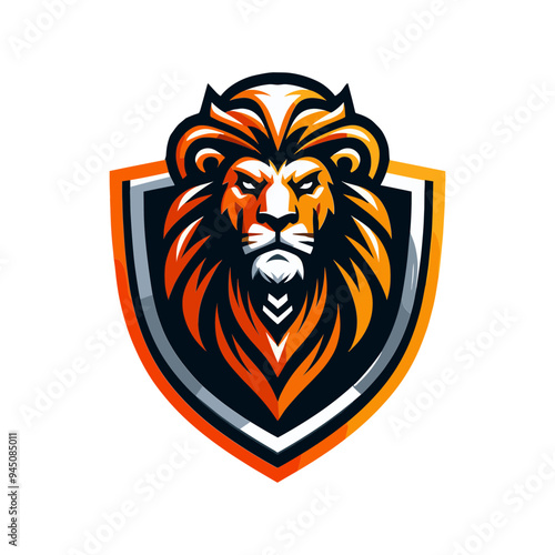 Lion Mascot Vector Illustration for Sports Game or Esports Logo