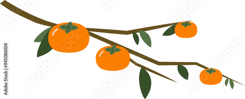 autumn fruit tree branches