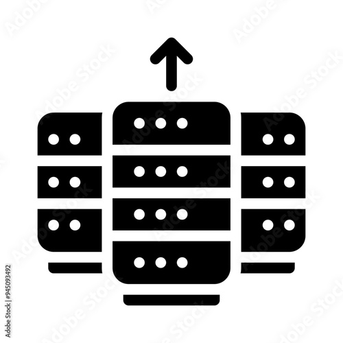 data center glyph icon