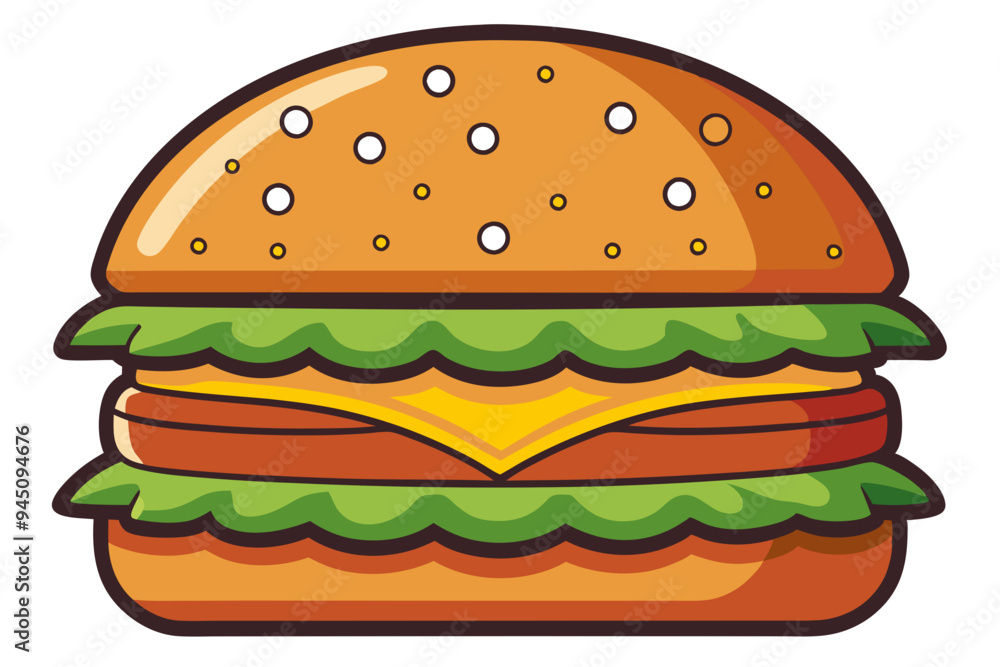 Modern Burger Vector Design for Digital and Print Use Modern Burger Vector Design for Digital and Print Use