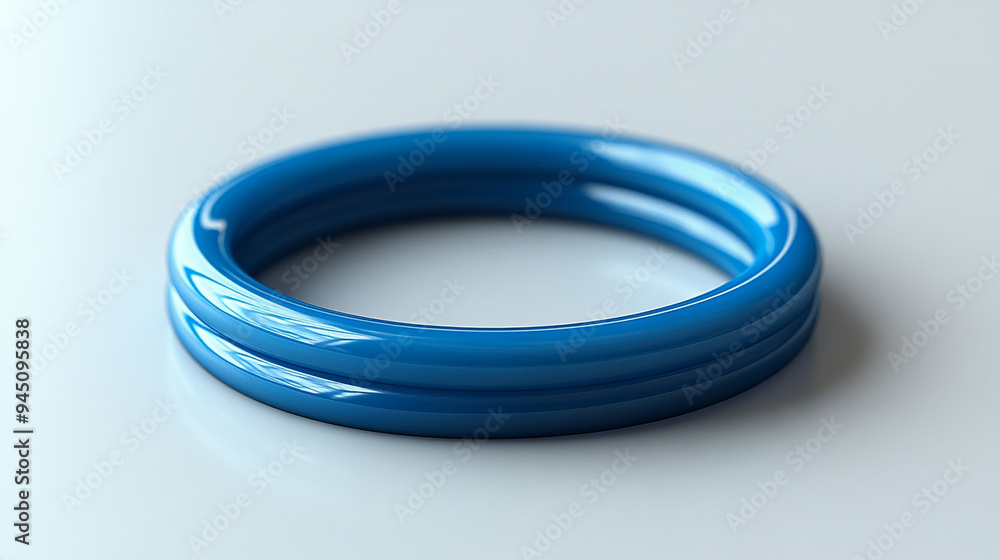 A vibrant blue ring showcasing a modern design, perfect for fashion and accessory photography. A vibrant blue ring showcasing a modern design, perfect for fashion and accessory photography.