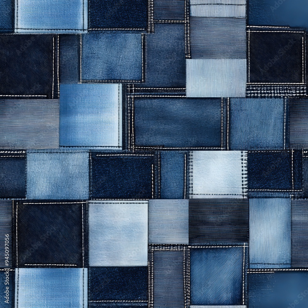 patchwork denim textures pattern background patchwork denim textures pattern background