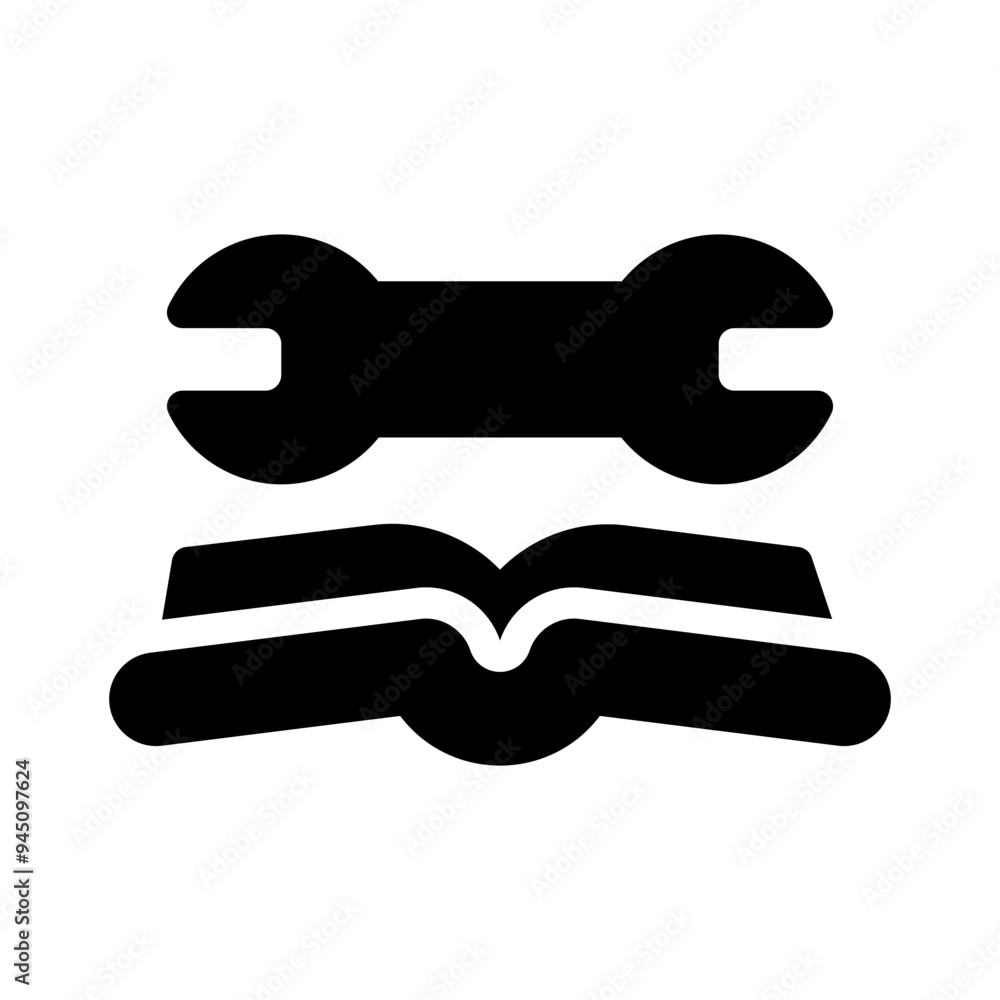 book repair kit glyph icon book repair kit glyph icon