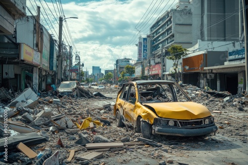 city earthquake disaster zone 