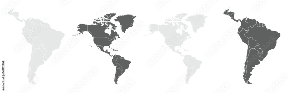 North and South America map United States, Canada ,Mexico ,Guatemala ,Belize ,Honduras ,El Salvador ,Nicaragua ,Costa Rica ,Panama,Argentina ,Bolivia ,Brazil ,Chile ,Colombia ,Ecuador ,Guyana. North and South America map United States, Canada ,Mexico ,Guatemala ,Belize ,Honduras ,El Salvador ,Nicaragua ,Costa Rica ,Panama,Argentina ,Bolivia ,Brazil ,Chile ,Colombia ,Ecuador ,Guyana.