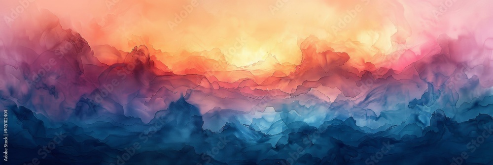 Vibrant Sunset Artwork Vibrant Sunset Artwork