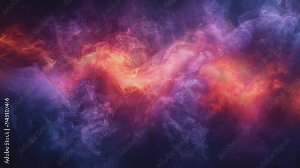 colorful explosion in the space colorful explosion in the space