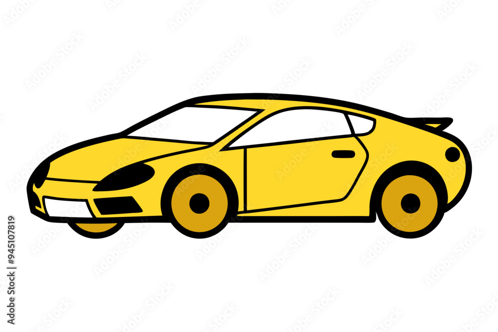 Stylish Car Drawing Vector Graphics for Creative Use Stylish Car Drawing Vector Graphics for Creative Use
