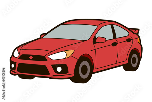 Modern Car Drawing Vector Art: Perfect for Any Design