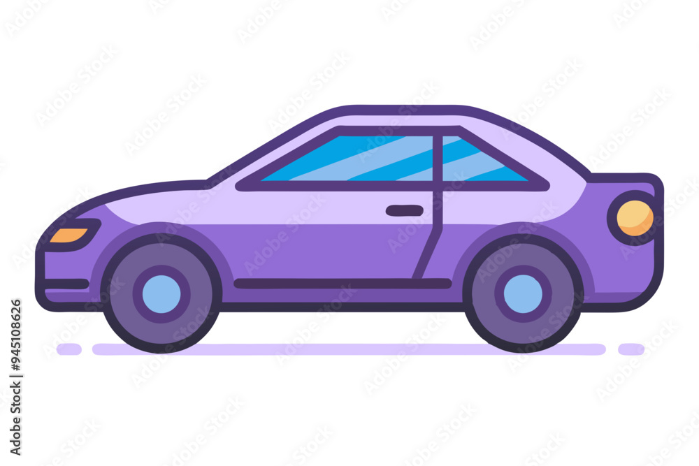 Modern Car Drawing Vector Art: Perfect for Any Design