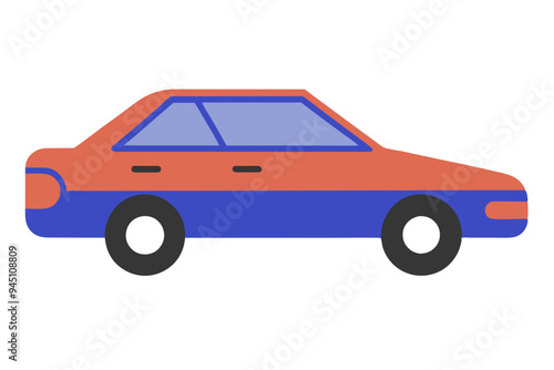 Modern Car Drawing Vector Art: Perfect for Any Design