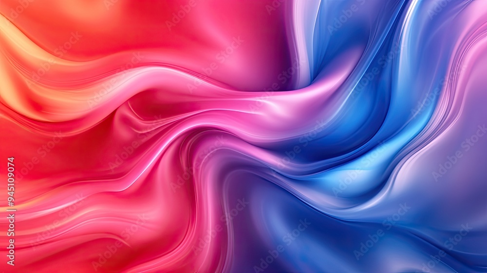 Beautiful abstract silk fabric with a smooth blend of red and blue hues, creating a vibrant, flowing texture perfect for backgrounds. Beautiful abstract silk fabric with a smooth blend of red and blue hues, creating a vibrant, flowing texture perfect for backgrounds.