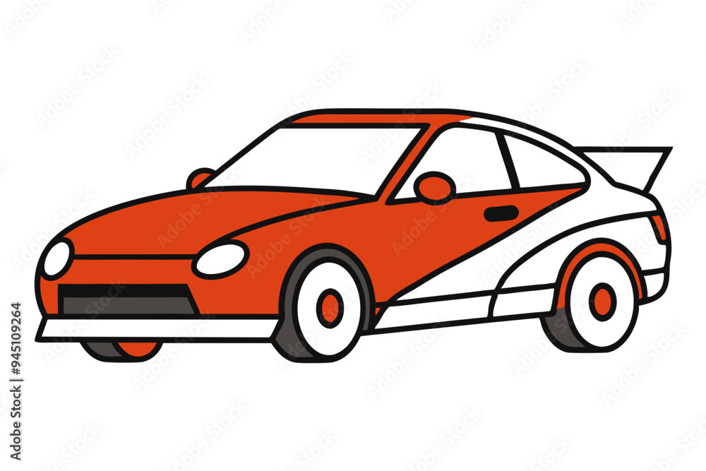 Modern Car Drawing Vector Art: Perfect for Any Design Modern Car Drawing Vector Art: Perfect for Any Design