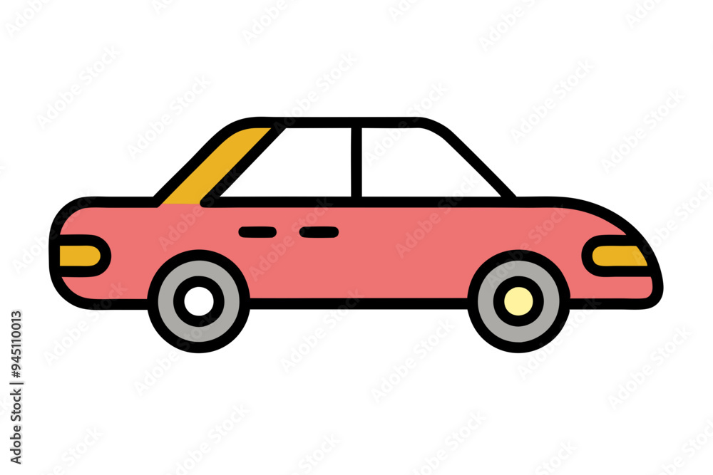 Stylish Car Drawing Vector Graphics for Creative Use Stylish Car Drawing Vector Graphics for Creative Use