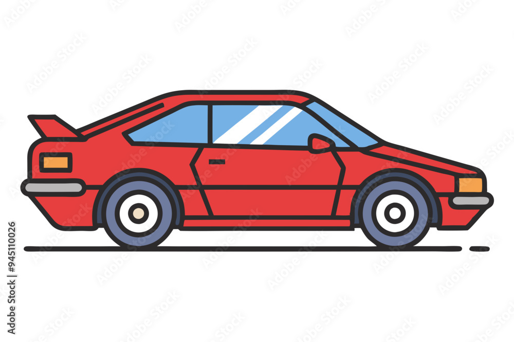 Stylish Car Drawing Vector Graphics for Creative Use Stylish Car Drawing Vector Graphics for Creative Use