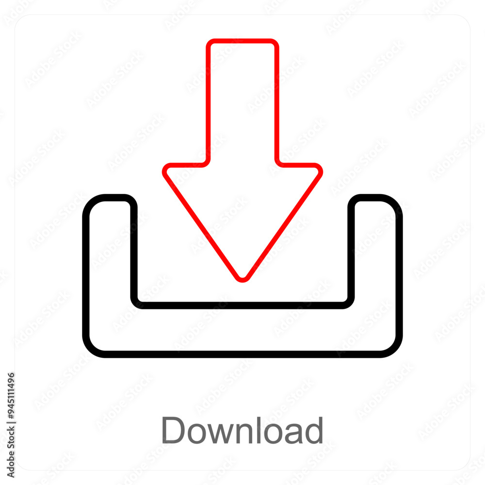 Download and arroe icon concept Download and arroe icon concept