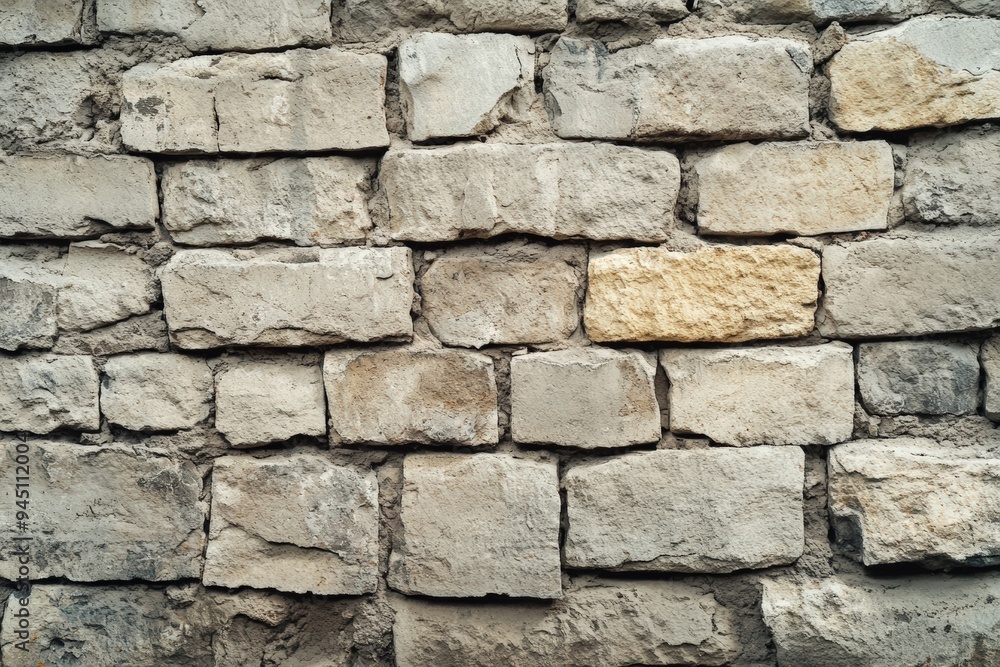 Fototapeta premium Vintage brick wall background. old stone texture.