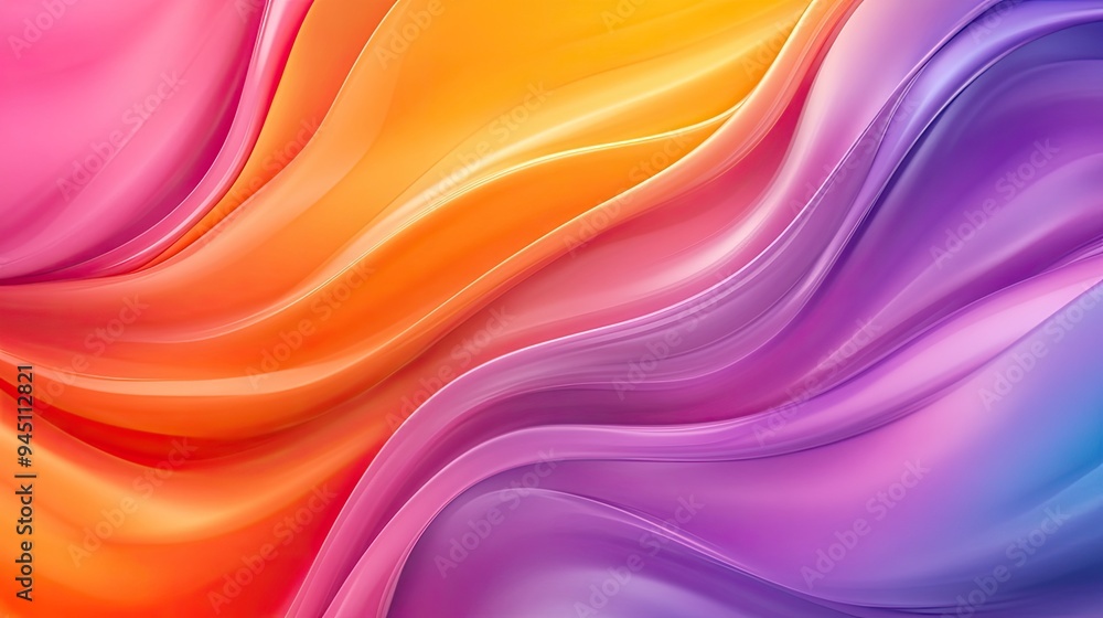Vibrant waves of color blend smoothly, creating a dynamic and eye-catching abstract background perfect for various creative projects. Vibrant waves of color blend smoothly, creating a dynamic and eye-catching abstract background perfect for various creative projects.